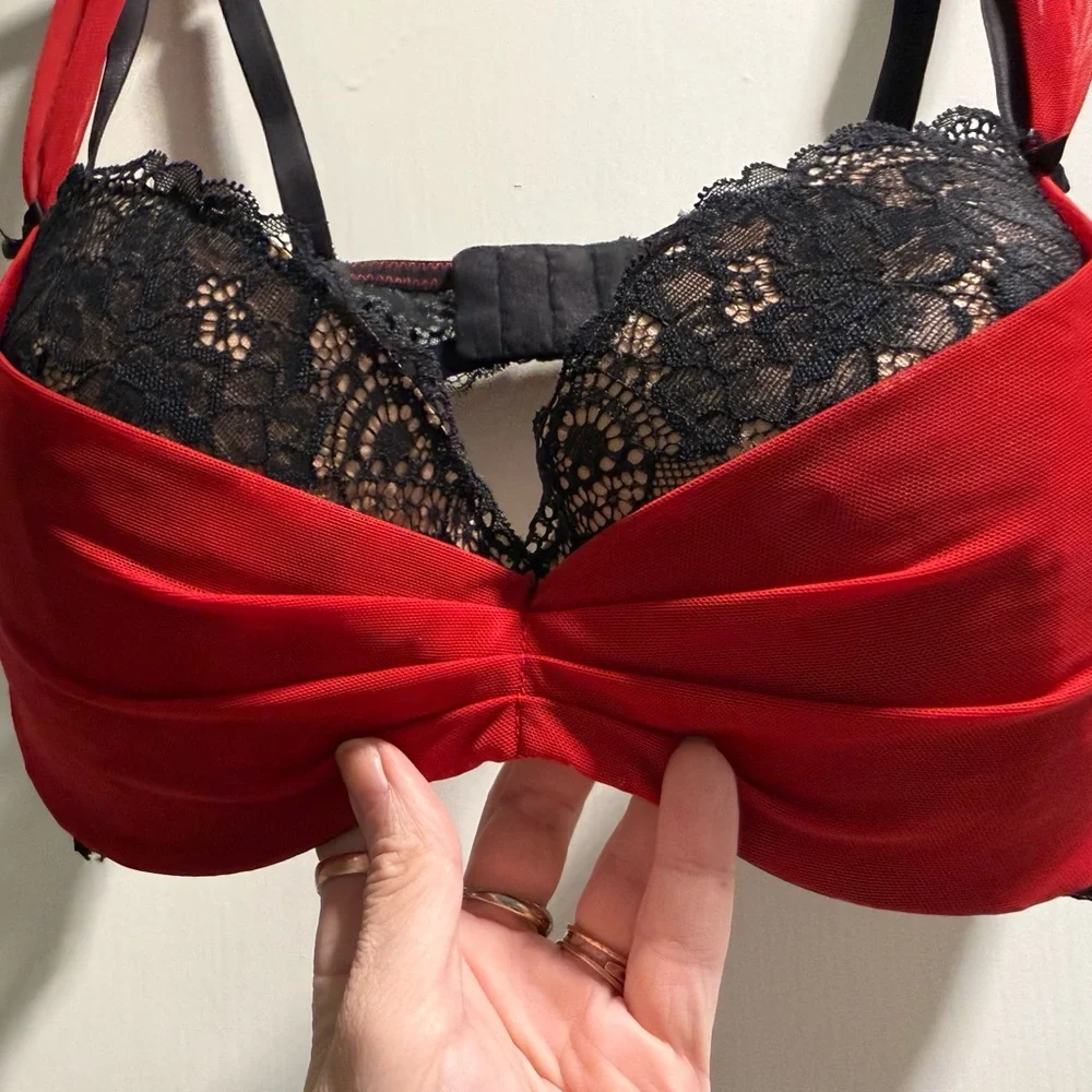 Adore Me Scarlet and Ebony Lace Bra - Picture 2 of 3